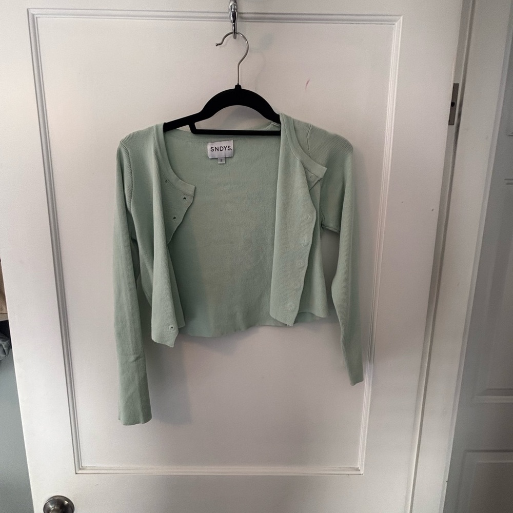 SNDYS Mint Green Cardigan